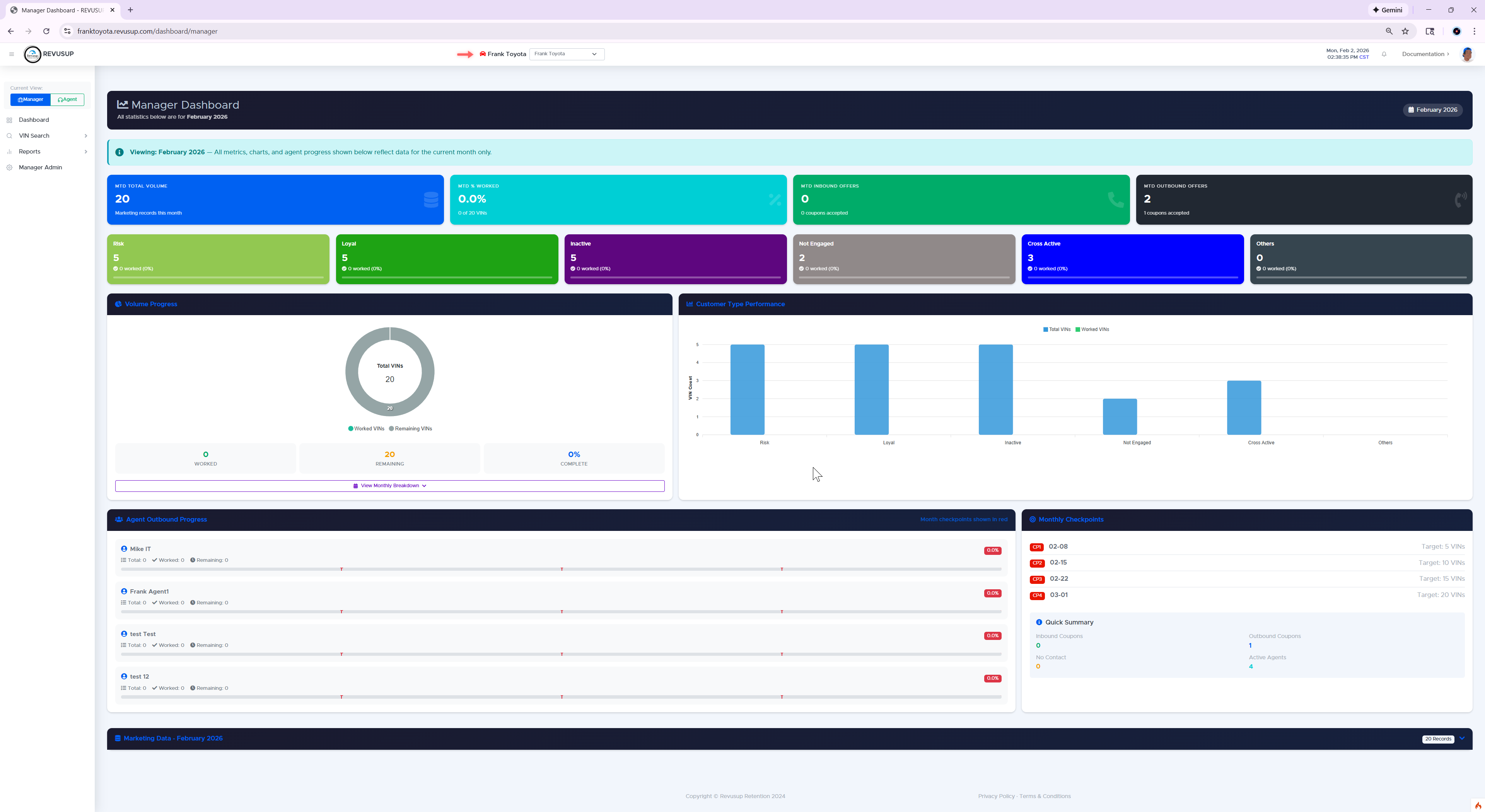 Manager Dashboard